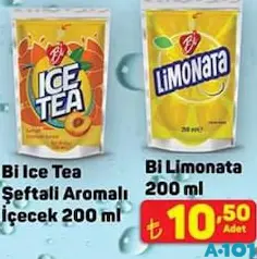 Bİ ICE TEA ŞEFTALİ AROMALI İÇECEK SOĞUK ÇAY 200 ML fiyat ve kampanya bilgisi